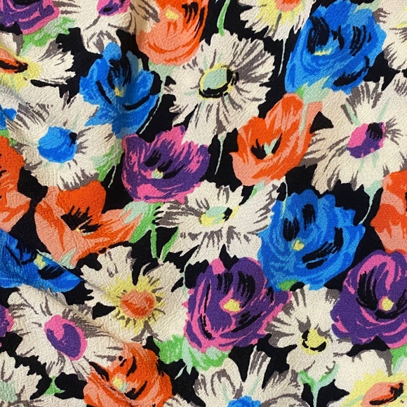 Zara Sultry Bodycon Multicolor Floral Long Sleeve Dress Small - Picture 5 of 9